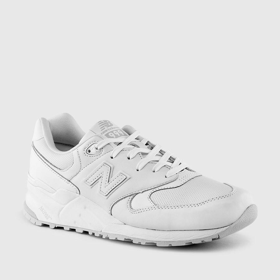 new balance 999 leather menn hvit sko Casual Sko v2spp